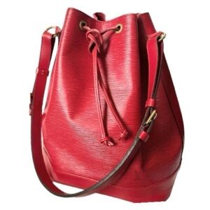 Louis Vuitton Red Epi Noe Bag